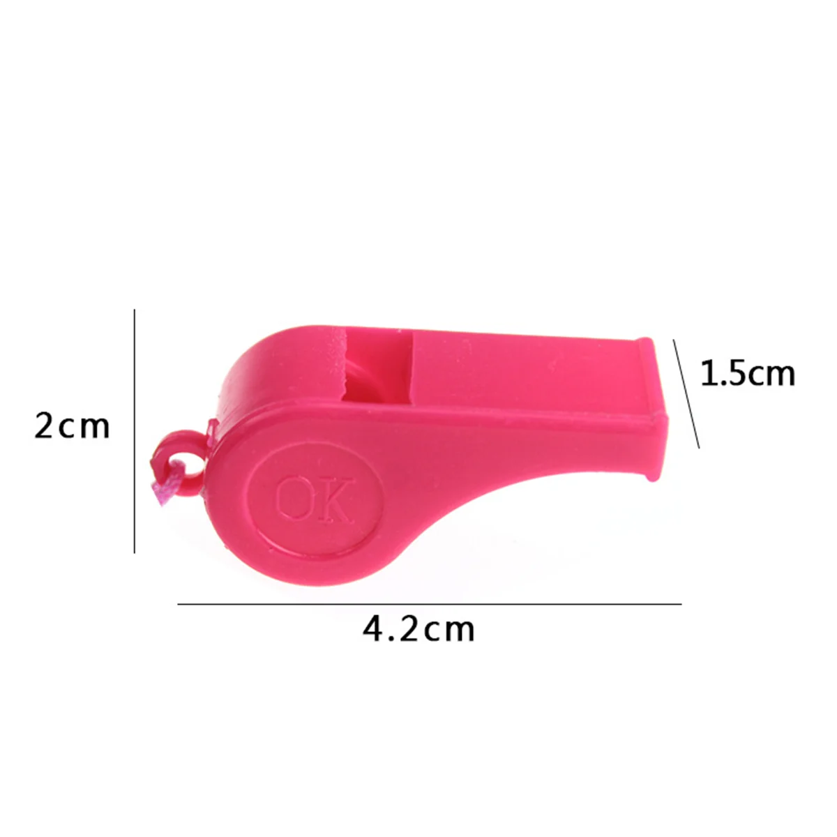 50Pcs Plastic Whistle Referee Training Whistle Kids Children Gift Party Favor Mixed Color whistle necklace