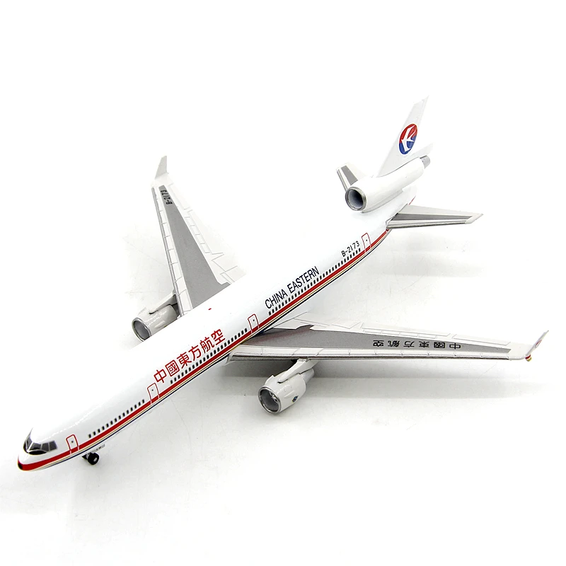 1/400 Scale JETHUT China Eastern Airlines McDonnell Douglas MD-11 B-2173 Finished Alloy Die-cast Passenger Aircraft Model Gift