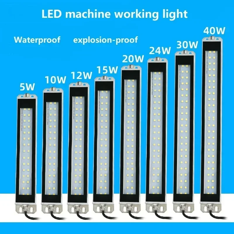 

AC100-230V Workshop Lathe Working Lights industrial CNC Machine Tool Work Light Waterproof Sewing lighting Aluminum Alloy Lamps
