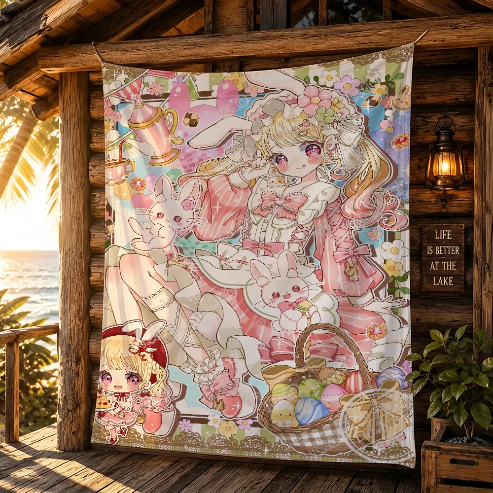 Kawaii G-Goddess Girl flag Campsite Atmosphere Hanging Banner Outdoor Garage Party Decor Advertising