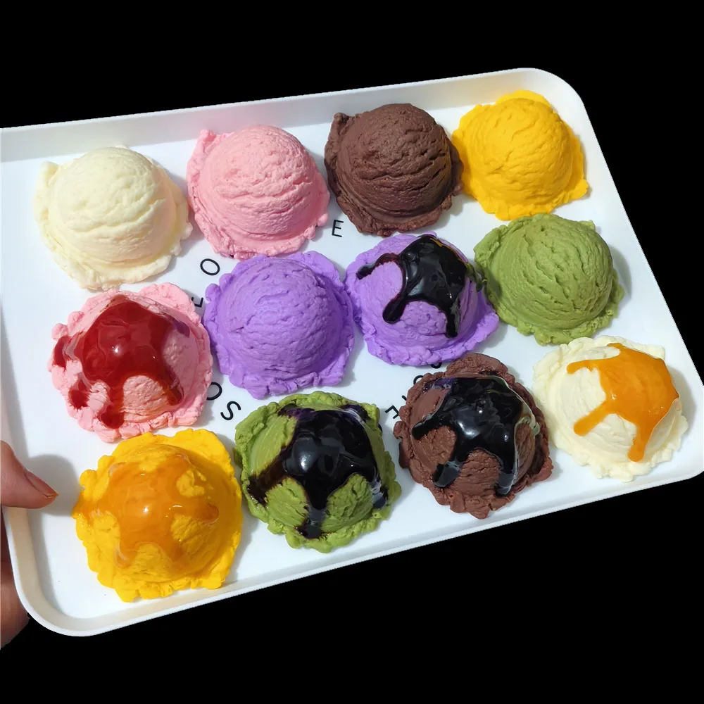

sweets props realistic food model Festive & Party Supplies cake store shop decor artificial simulation fake Ice Cream Ball