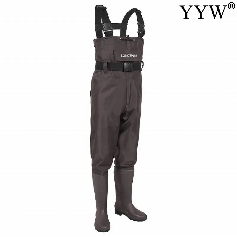 

Fishing Waders Pants Overalls With Boots Gear Set Suit Adult Set Waterproof Overalls Trousers Kits Men Women Chest Waders Pants