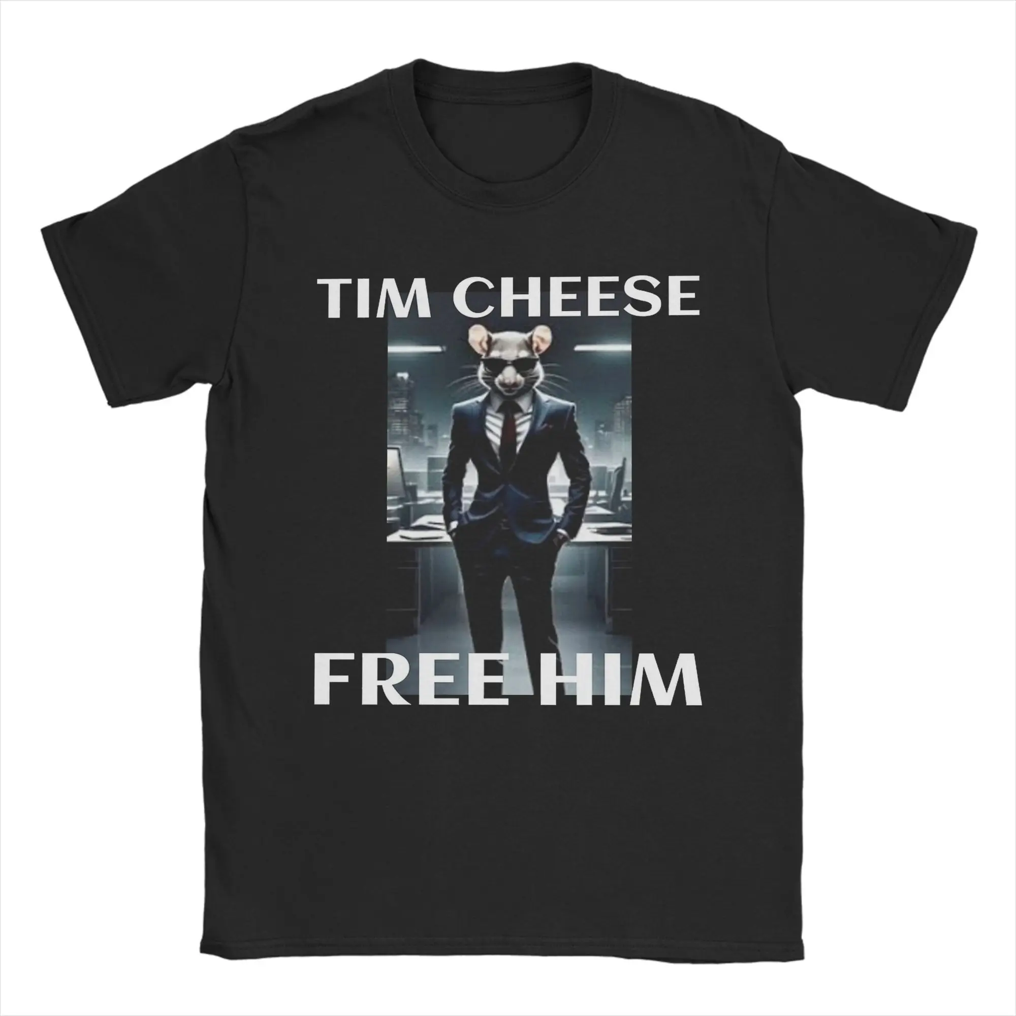 

Printed Tim Cheese T Shirt For Unisex Funny Meme Pure Cotton Tee Shirt Short Sleeve Clothing