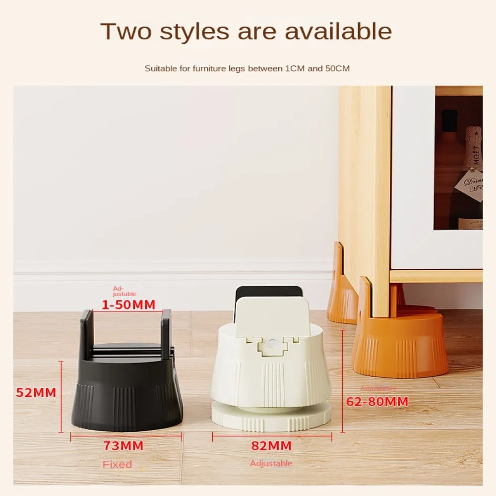 Reduce Noises Tools Bed Furniture Risers Shockproof Raise Height Shock Mute Mats Non-slip Adjustable Table Mats image 4