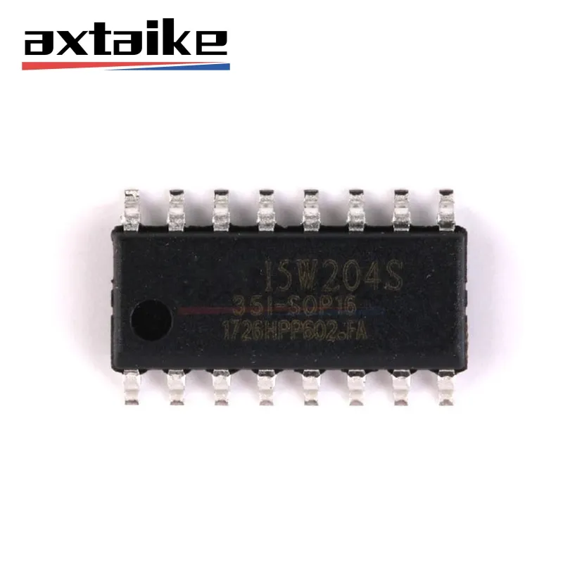 5PCS STC15W204S-35I-SOP16 STC15W204S 15W204S SMD 51series 2.5V~5.5V 4KB FLASH RAM:256Byte Microcontroller Singlechip Chip IC