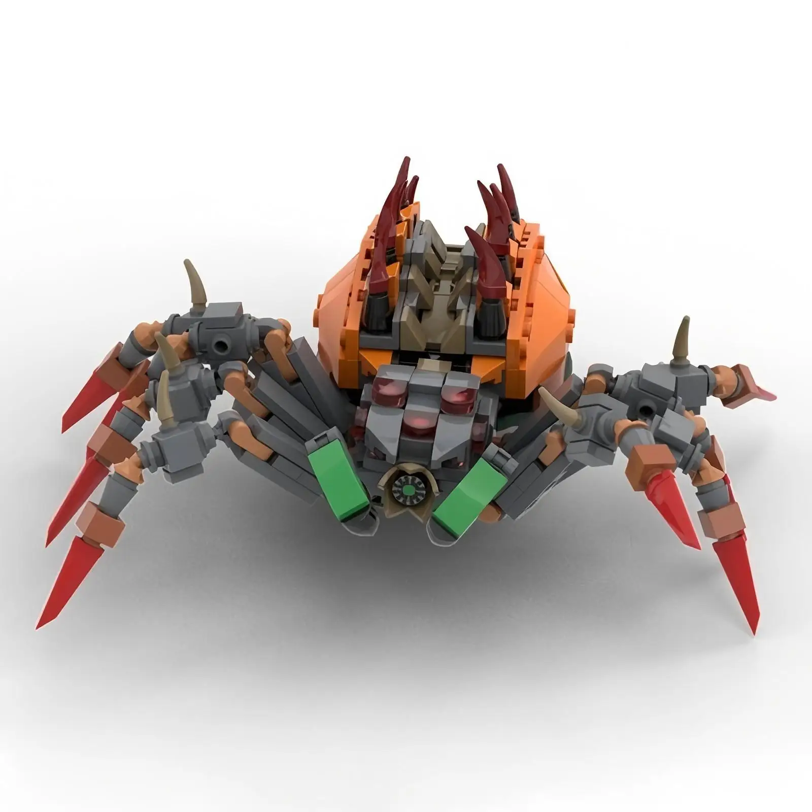 MOC 빌딩 블록 348개 창의적인 동물 시리즈 스파이더 킹 조립 어린이 생일 선물 장난감 세트