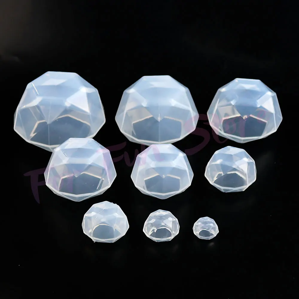 For Fun DIY Diamond Silicone Molds Jewelry Necklace Pendants Crystal Drop Glue Resin Mold Handmade Crafts Desktop Ornament