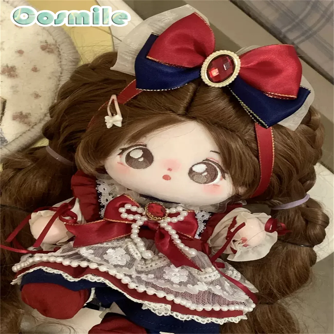 No acchect Star Genki Idol Lolita Princess Ball Party Dress Bai Costume farcito Plushie 20cm bambola solo vestiti abbigliamento LB May