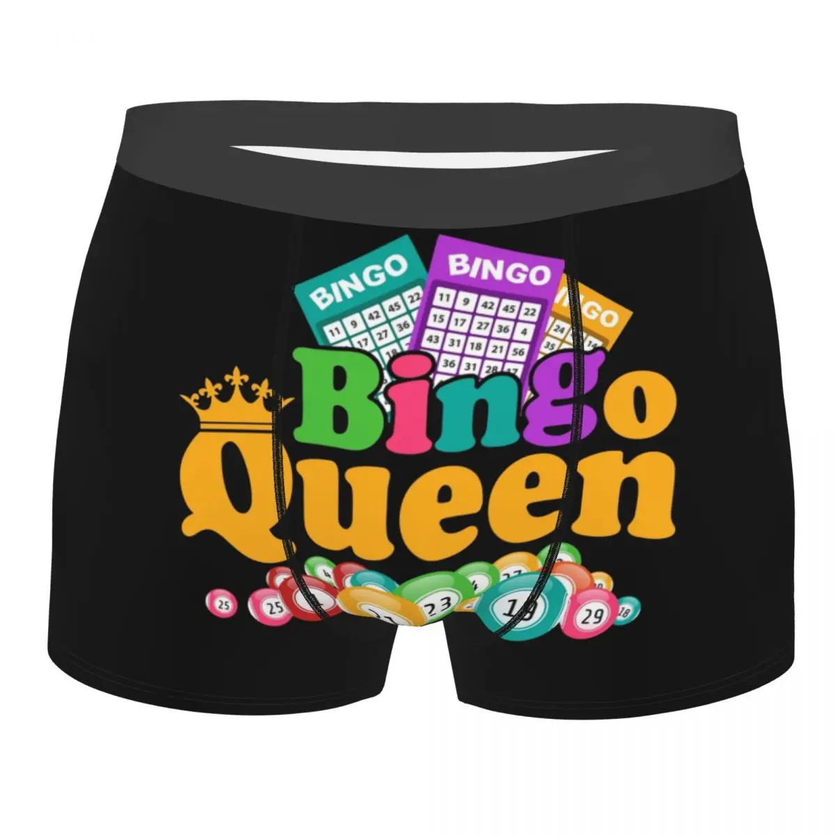 Bingo Queen Game Lover Boxer Shorts Men 3D Printed Male Stretch Underwear Panties Briefs