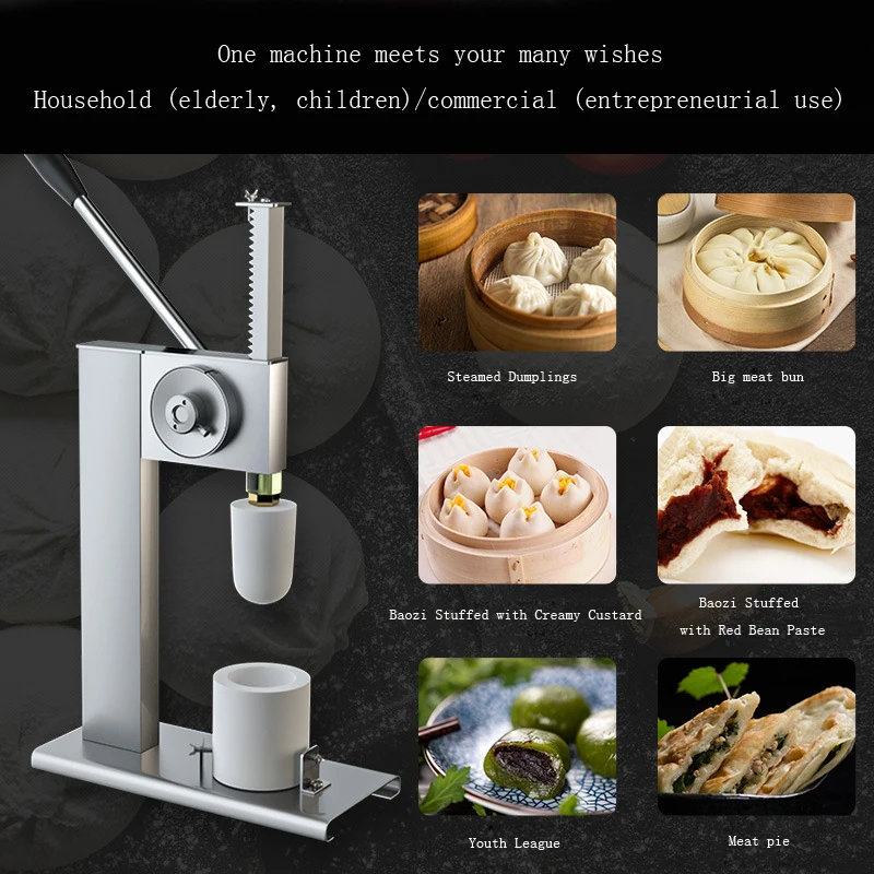 

Stainless Steel Steamed Stuffed Bun Maker Machine Manual Bun Forming Making Machine Kitchen Steamed Bun Equipment