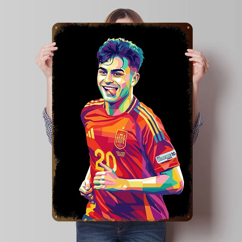Gavi Pop-Art Porträt-Poster Individualisierte Vintage Metallschilder Wandkunst Retro Blechschild für Schlafzimmerdekoration Raumzubehör