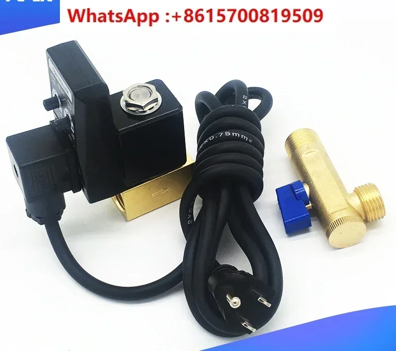 110V automatic electronic drain valve, air compressor solenoid valve exhaust valve 4 minutes belt line OPT-A/B