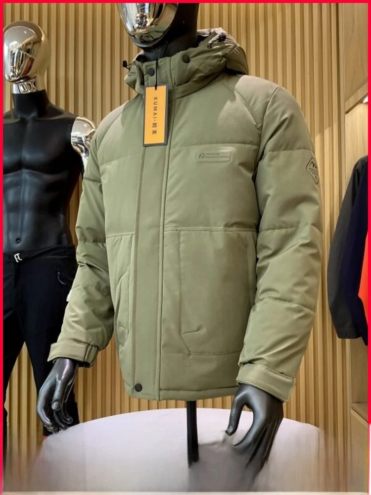 

Warm Thiened Outdoor Casual Hooded Cotton Jaet Windproof Water-resistant New Winter Youth ular Polyester Fiber Filling
