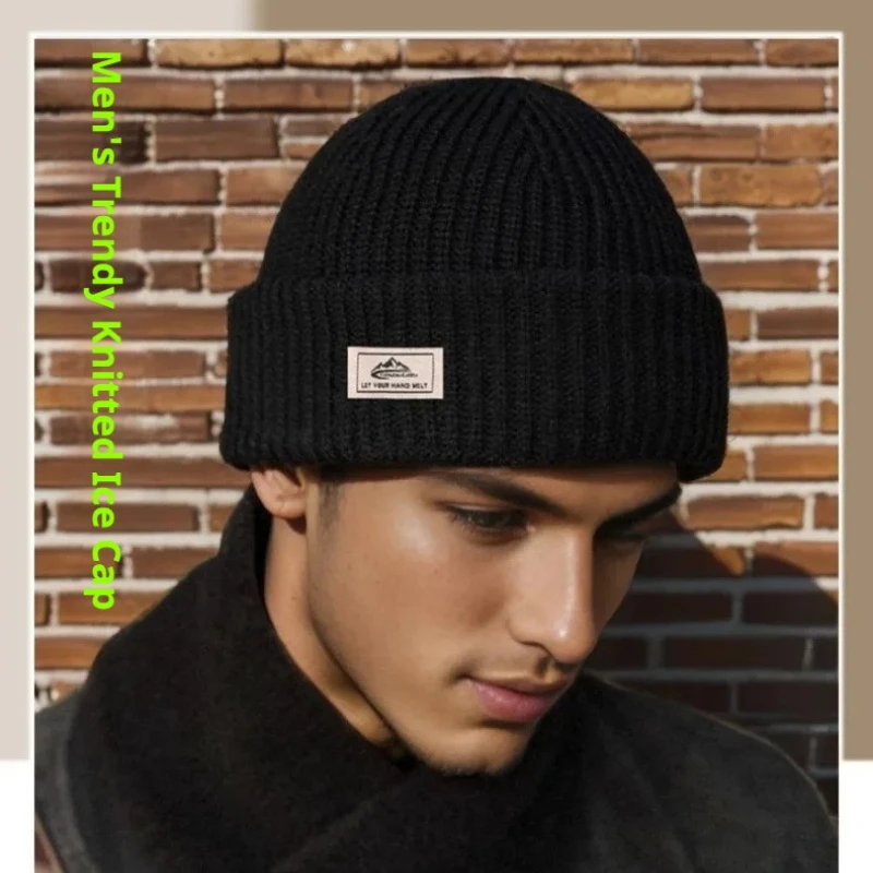 Winter Thermal Knit Beanie Hat for Men Convertible to Face Mask Outdoor Cycling Skiing Cold Weather Windproof Thermal Cap​