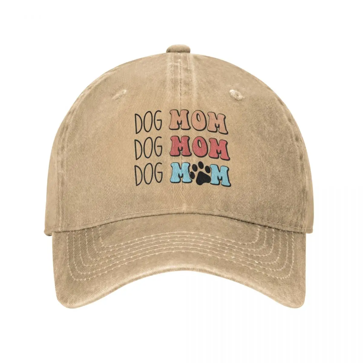 Dog Mom Baseball Caps Snapback Denim Fabric Hats Outdoor Adjustable Casquette Hip Hop Baseball Cowboy Hat for Men Women