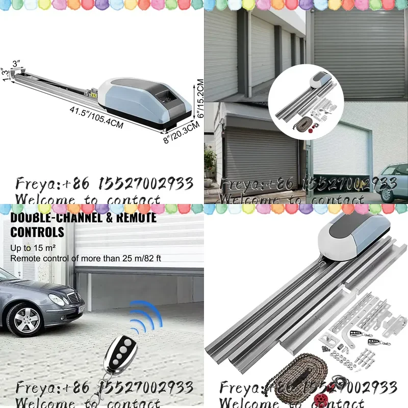 Garage Door Opener Electric Automatic Garage Door Opener Applicable 800 1000N Pulling Force Automatic Gates For Hotel