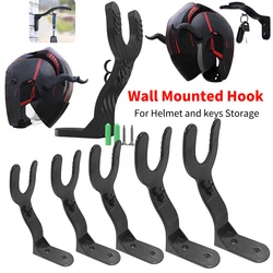 Kitchen Cabinet Shelf Wall Mount Hooks Motorcycle Helmet Hook Racks Helmet Display Hanger Stand Wall-Mounted Storage Holder