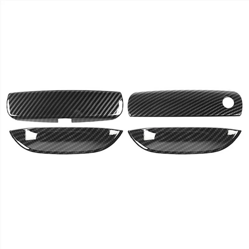 

Carbon Fiber Door Handle Protection Cover ABS Door Handle Cover For Dodge Challenger 2015-2020