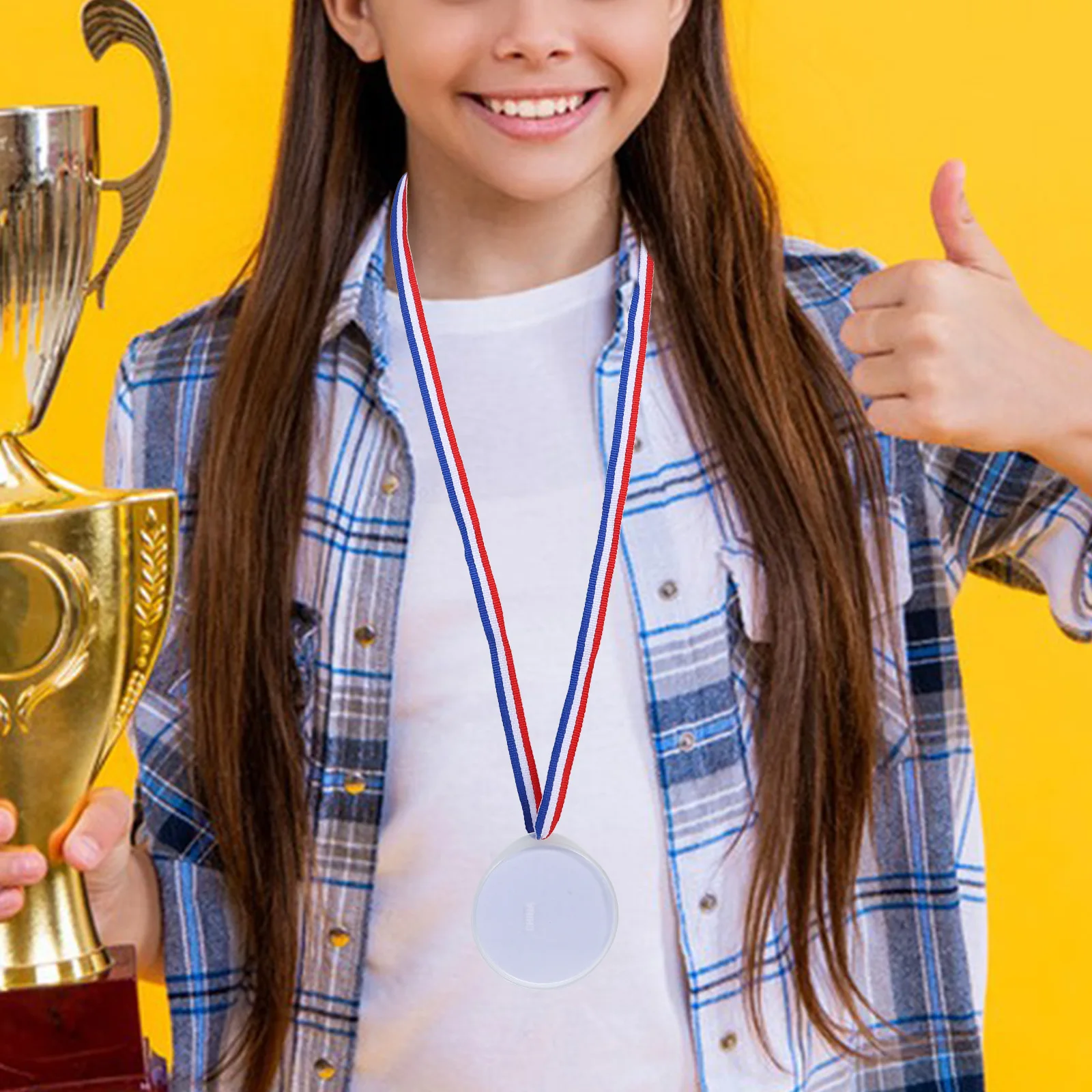 

Custom Medal Blank Award Ribbon Prize Medals Competition Contest Reward Game Diy