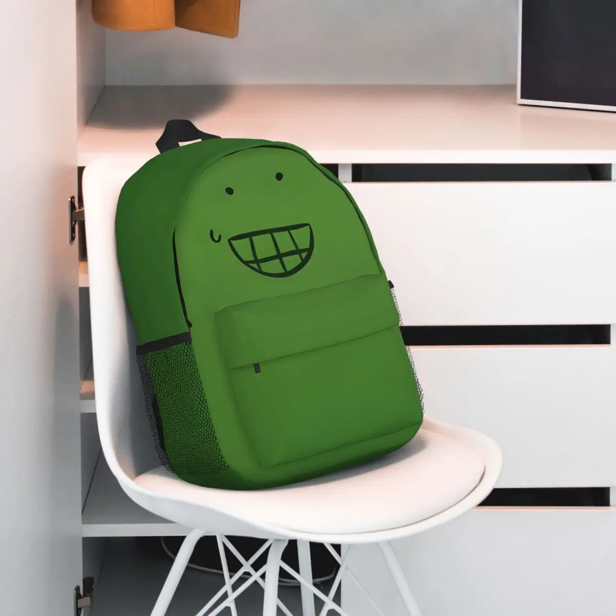 Liam Plecak From HFJone (WEIRD SMILE) Lightweight 15-Inch Backpack - Versatile and Stylish Bag for School, Travel, and Daily Use