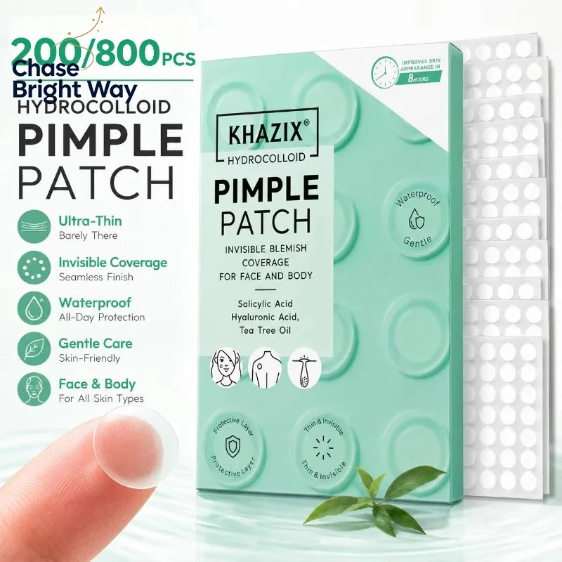 Hydrocolloid Invisible Acne Pimple Patches 200/800Pcs Medical Grade Spot Stickers for Safe Acne Skincare