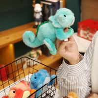 20cm Cartoon Colorful Chameleon Plush Doll Magnetic Reptile Toy Cute Home Decor Gift for Children Simulation Soft Stuffed Animal