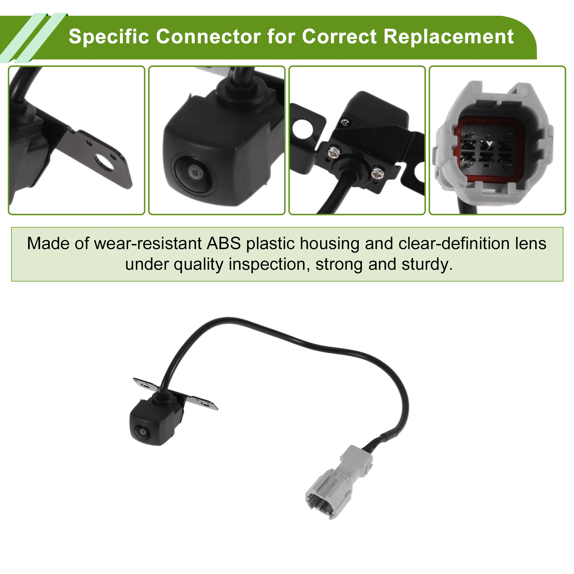 UXCELL Car Park Assist Camera Rear View Backup Reverse Camera for Hyundai Santa Fe Sport 2.0T Base No.95760-2W150