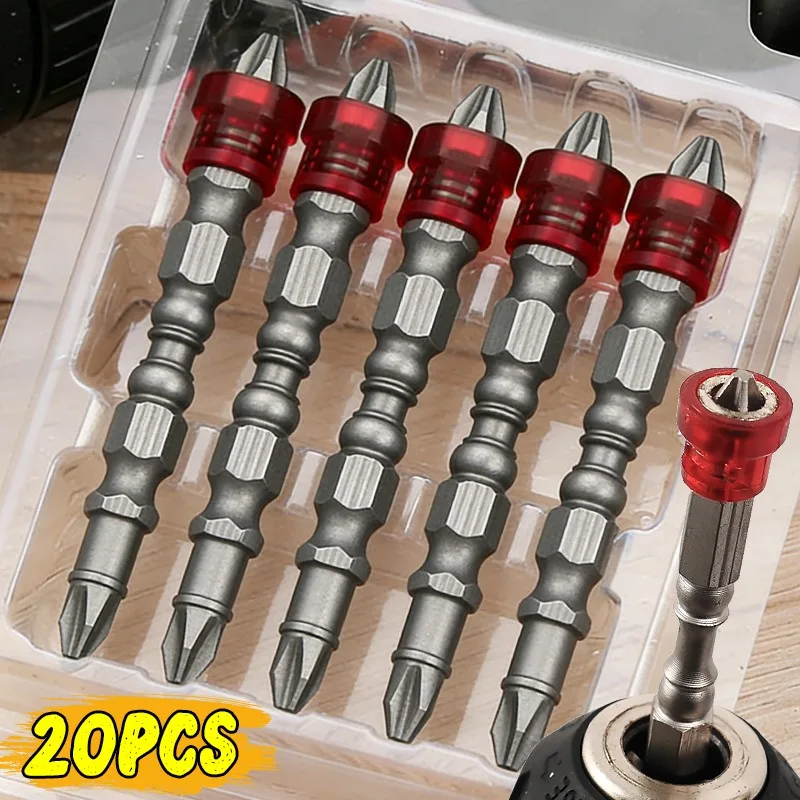

20/1pcs Hex Shank Magnetic Screwdriver Holder Screwdriver Bit for Magnet Rings Placement Single Head Woodworking Hand Tools