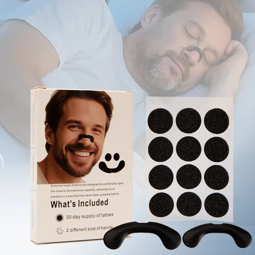 Dilatateur Nasal Anti-Ronflement, Patch Nasal à Expansion Physique, Non-Invasif, Aide à la Respiration, Aide au Sommeil, Bande Nasale Anti-Ronflement
