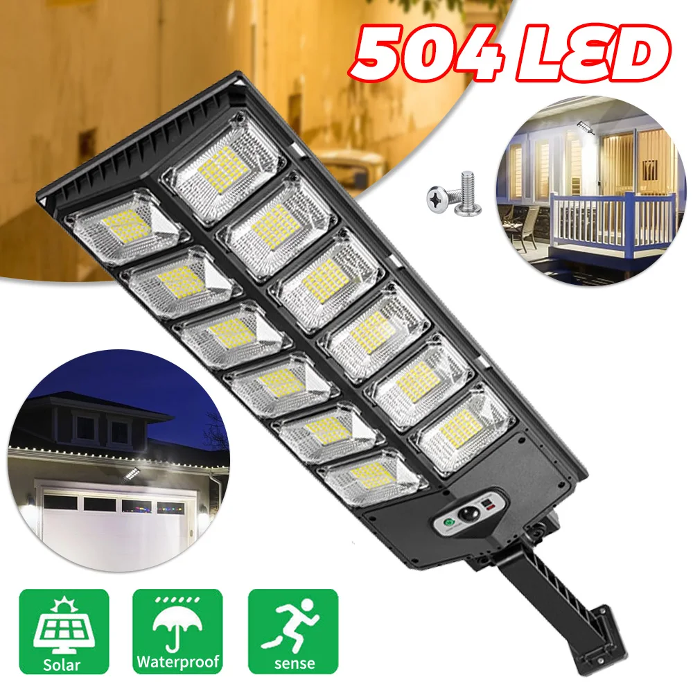 

Solar street lights, outdoor waterproof LED, suitable for garden wall lights, adjustable angle solar lights, built-in 6000mAH