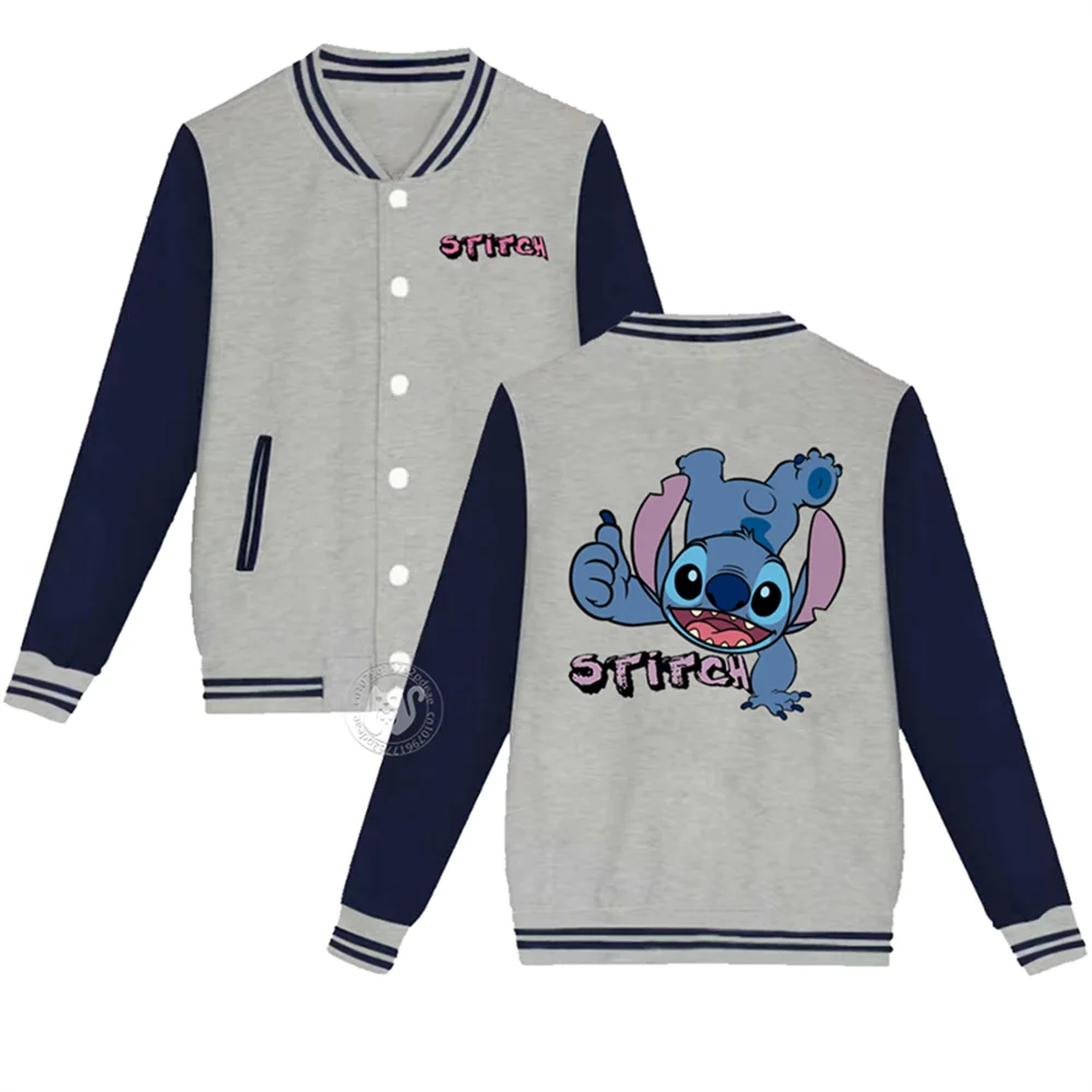 Disney Kids Fall/Winter Playful Stitchy Print for boys and girls ages 2-14 Padded warm coats Loose baseball uniforms