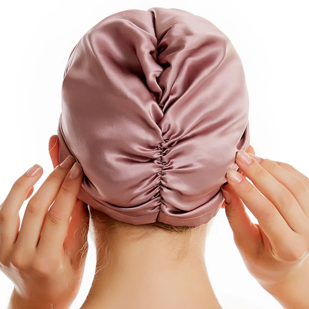 

Silk Hat for Women Sleeping Satin Bonnet Hair Hair-drying Fast Quick Shower