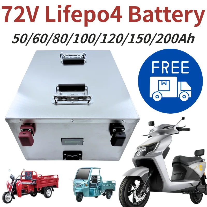 

72V 50Ah 60AH 80AH 100AH 120AH 150Ah 200AH LifePo4 Lithium Battery, Golf Cart, Electric Vehicle+Charger