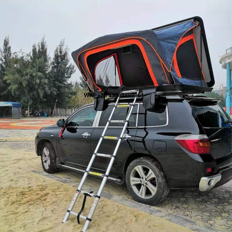 Aluminium Hard Shell Double Layer 2-3 Person Waterproof Car Roof Top Tent 4x4 Offroad Four-Season Quick Automatic Opening