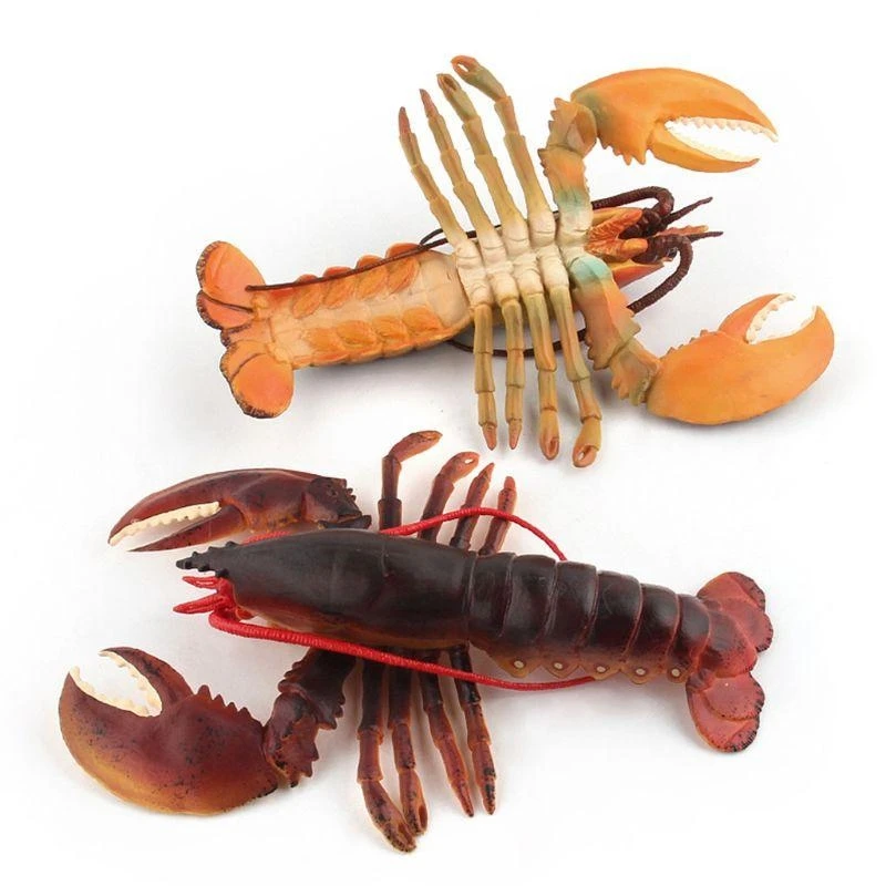 Realistic Lobster Mini Figurine Marine Animal Model for Children Hobby Collector 15UB
