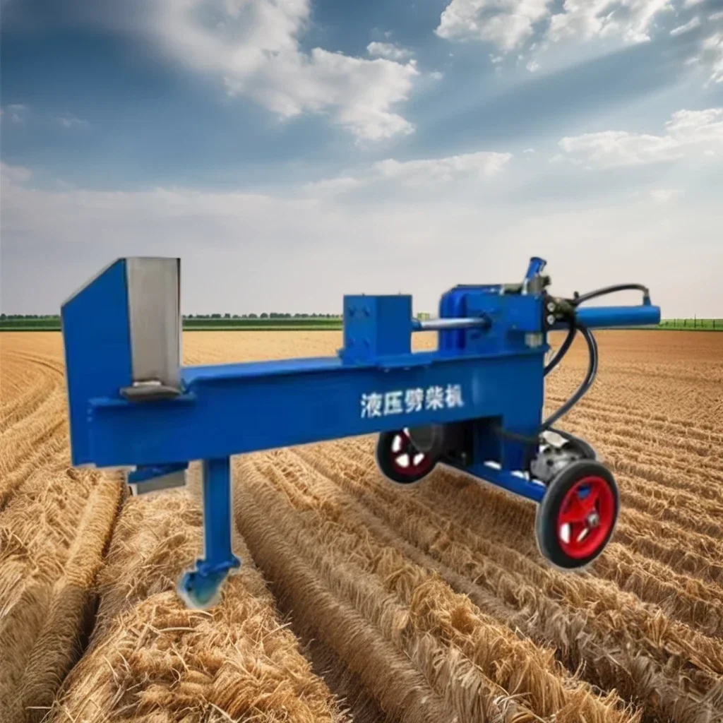 Electric wood splitting machine, hydraulic wood splitting machine, multifunctional for rural household use