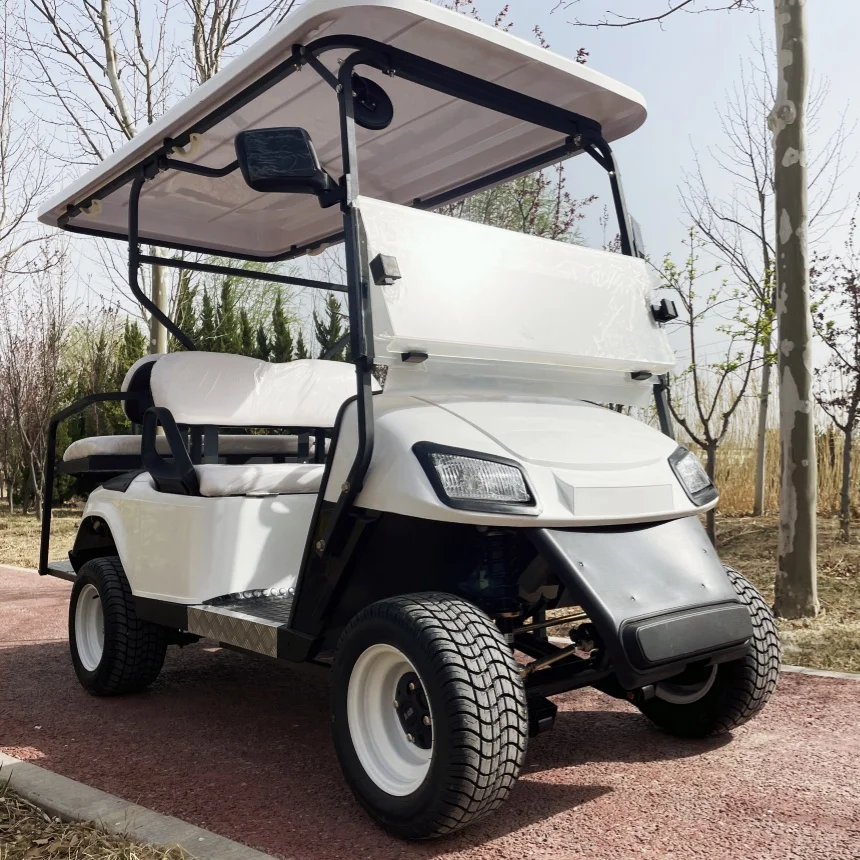 

Hot Selling 6 Seater Electric Golf Cart 48V 72V Lithium Battery Powered Golf Cart Scenic Sightseeing Car With Roof Ambient Light