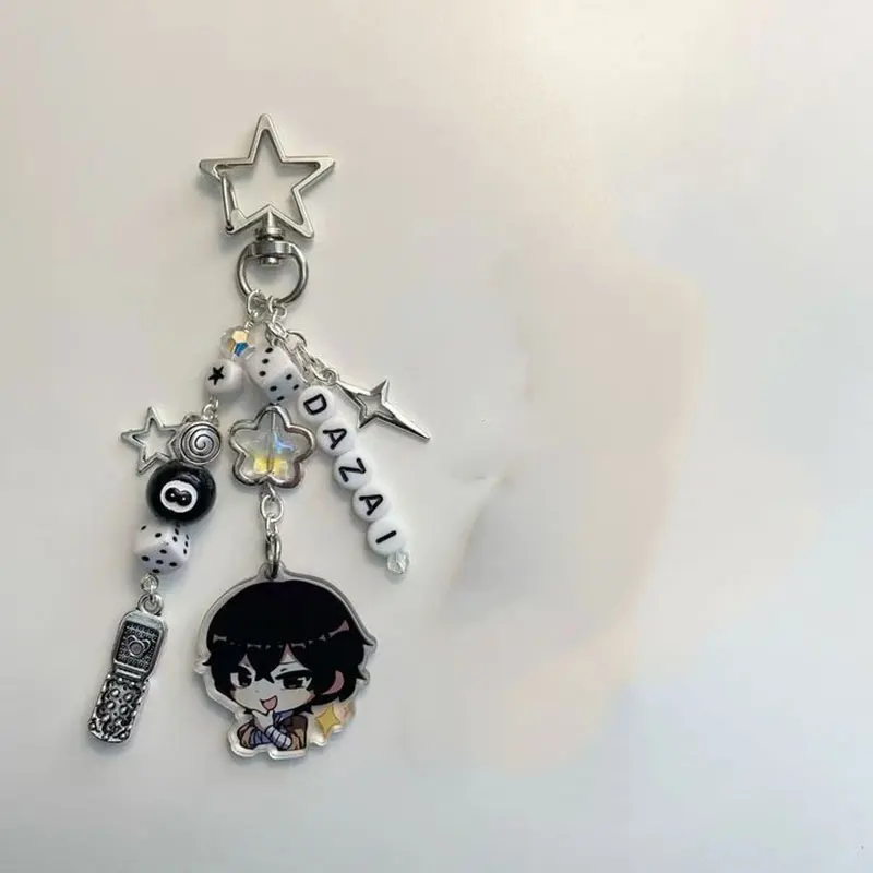 BSD Dazai Osamu and Chuuay Keychain Bungou Stray Dogs Soukoku Inspiration Keychain