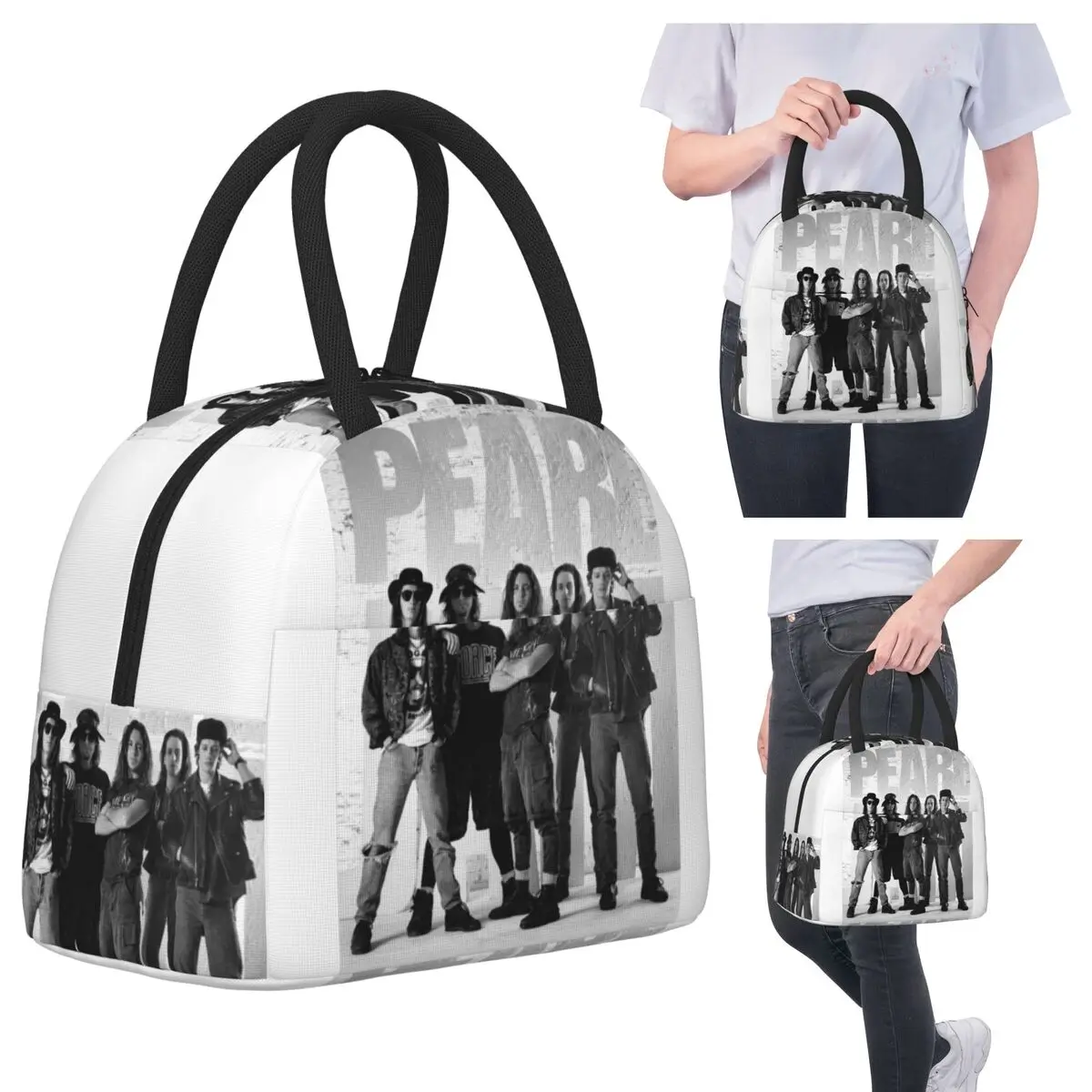 

Pearls Jam Band 2024 World Tour Rock Concert Lunch Bags Insulated Bento Box Portable Lunch Tote Picnic Bags Thermal Bag