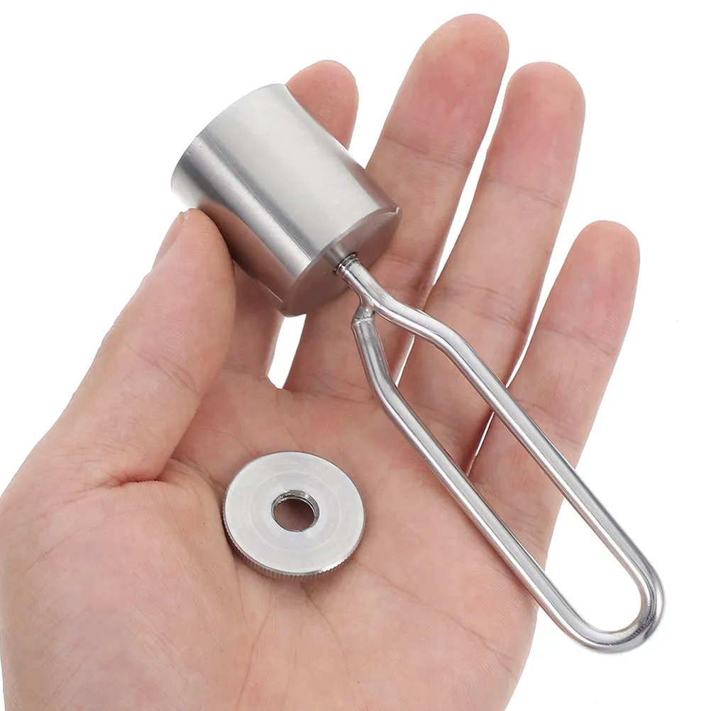 2Pcs Stainless Steel Bbq Rotisserie Balance Weights Heavy Duty Grill Spit Rod Counterweights for Outdoor Electric Grill