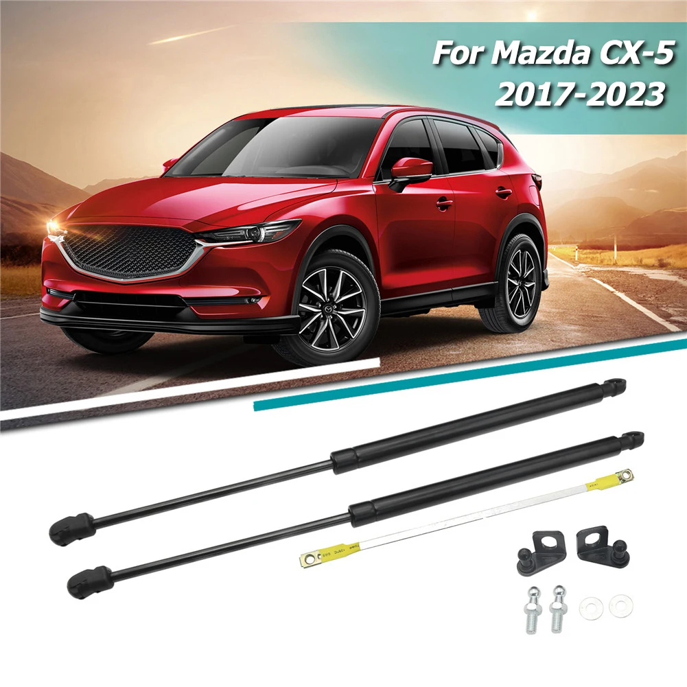 2pcs For Mazda CX-5 KF 2017-2023 Car Front Bonnet Hood Lift Supports Engine Cover Hydraulic Gas Spring Struts Auto Accessories