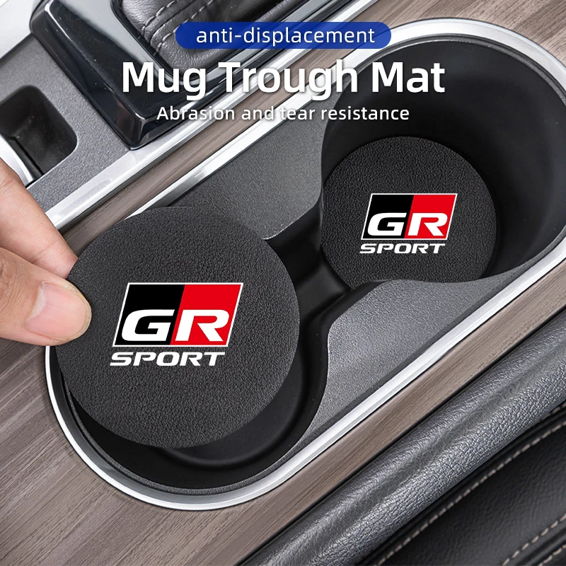Auto Untersetzer Wasser Tasse Anti-Slip Pads Zubehör Für Toyota GR Yaris Corolla Prius Auris CHR Land Cruiser RAV4 Camry avalon Aven