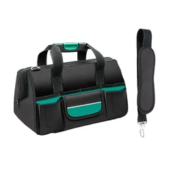 Oxford Cloth Tool Bag with Multiple Compartments, Large Capacity for Electricians, Home Repairment