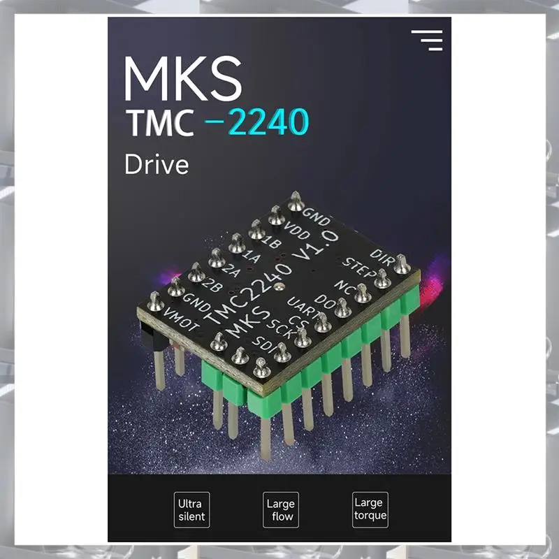 Hot Selling-Voor MKS TMC 2240 Stappenmotor Driver Stille Driver Vervangen TMC 2209 TMC 5160 Voor SKR V1.4 Turbo 2 Octopus 3D Printer R