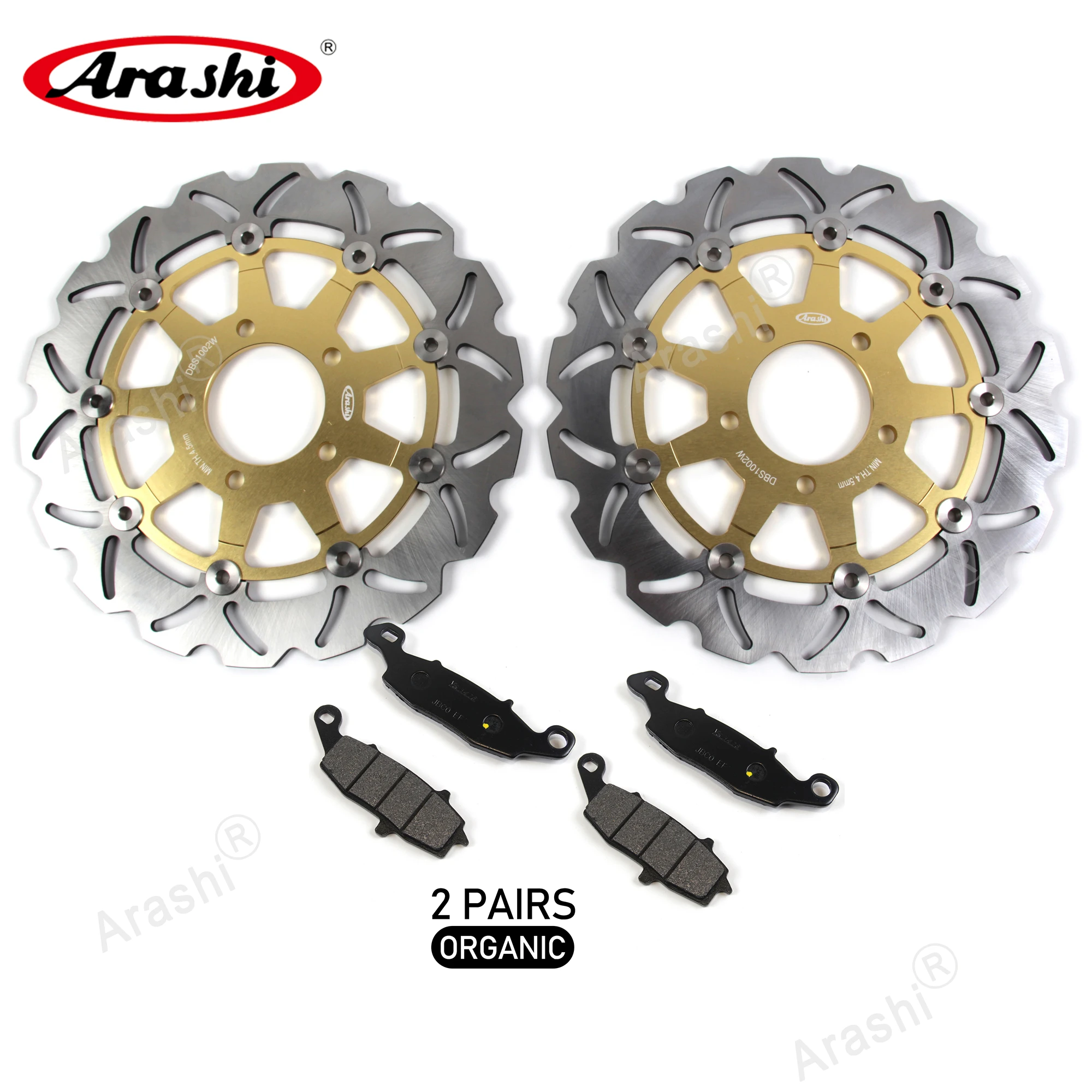 

ARASHI CNC Front Brake Disc Brake Pads For SUZUKI GSX 600F Katana 2004-2006 Motorcycle Rotors Disk Front Pads