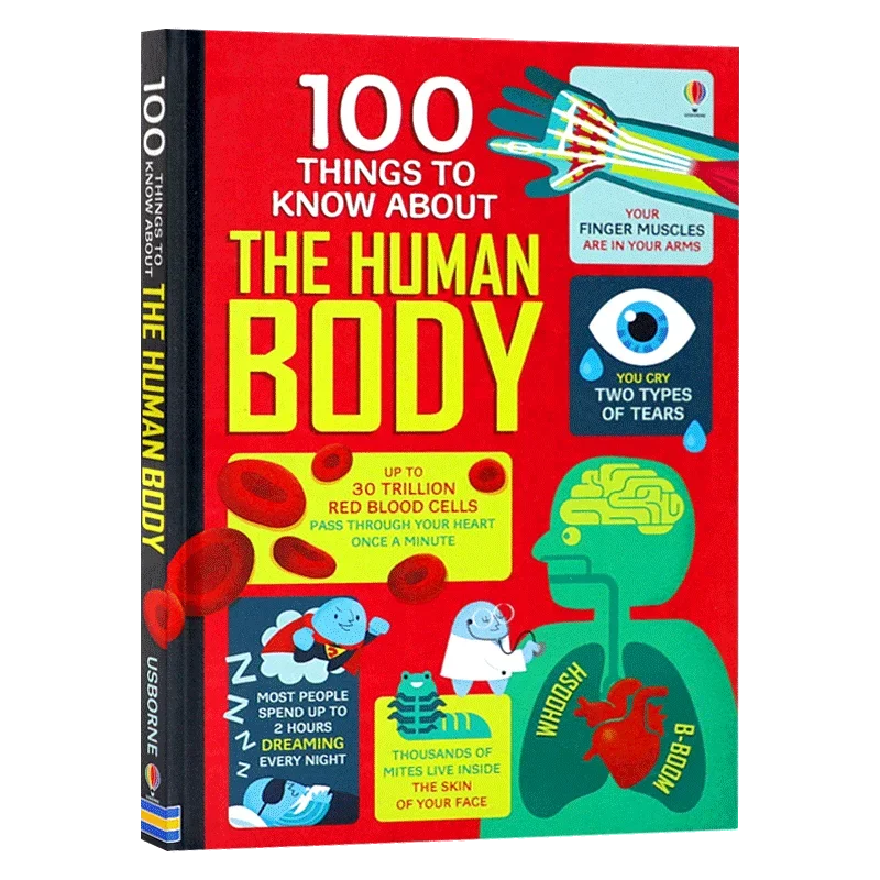 100 Things to know about the human body, Children's books aged 7 8 9 10 11 English Popular science picture books 9781474916158