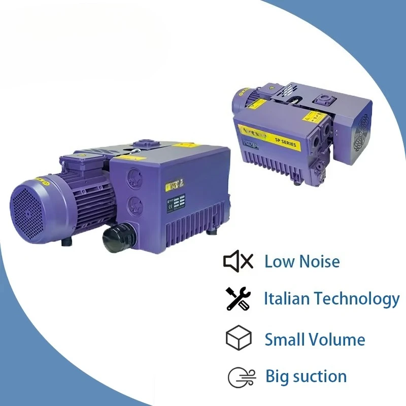 Realizzato su misura in Cina SP 0100 Elettrico 1 anno di garanziaPompa per vuoto industriale a palette rotanti monostadio in ghisa