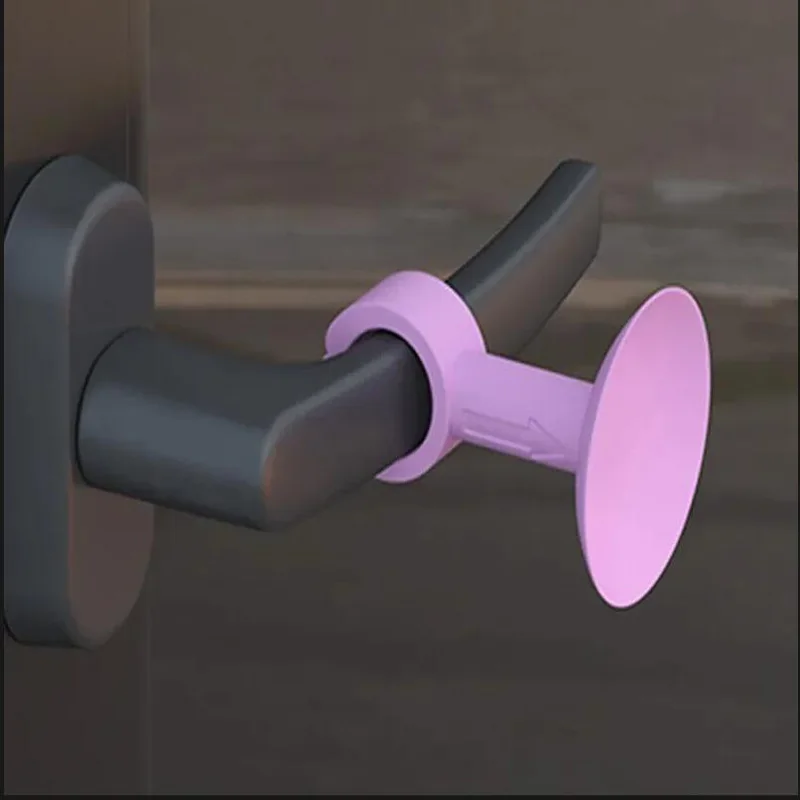 Fermaporta in silicone Maniglia per porta Cuscinetto protettivo Copertura silenziosa Resistenza alla porta Aspirazione per porta artefatto anticollisione