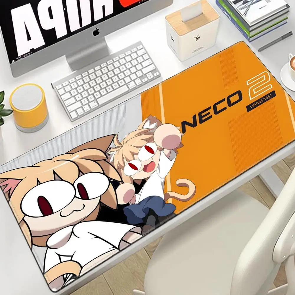 Neco-arc Gamer Cabinet Mouse Pad Anime Gaming Accessories Rubber Keyboard Office Tables Computer Desk Mat Carpet Mousepad