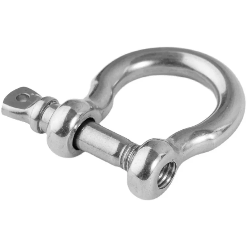 304 Stainless Steel Rigging Hardware Rope Shackles M4 M5 M6 M8 M10 M12 M14 M16 Bow Shape Load Shackle